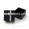 Classical square black lid and base box for earring packaging